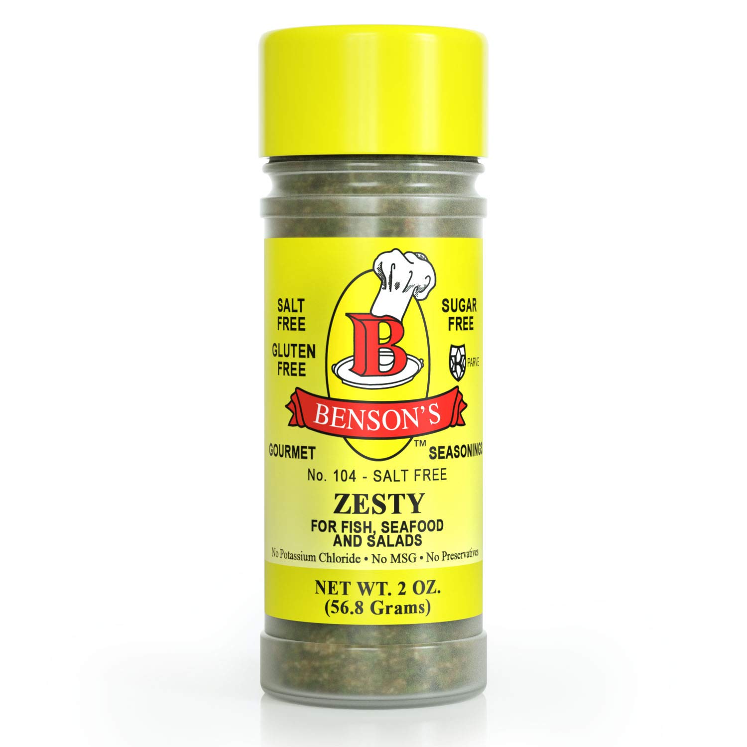 Zesty Lemon & Herb Salt Free Seasoning 2 oz. Bottle