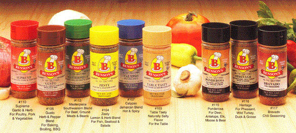 Bensons Salt Free 9 Pack Mixed - Select Any 9 Bottles - Benson's Gourmet  Seasonings